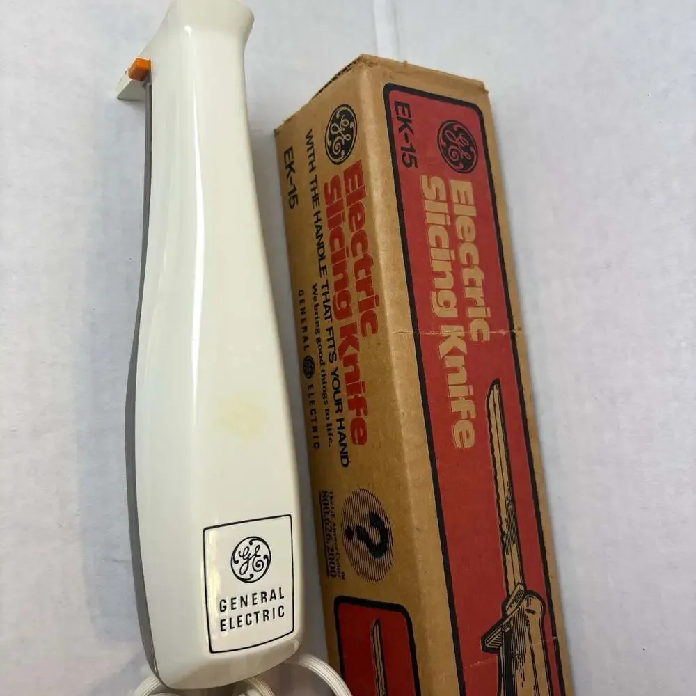 Vintage GE General Electric Electric Slicing Knife  EK 15 Original Box WORKS
